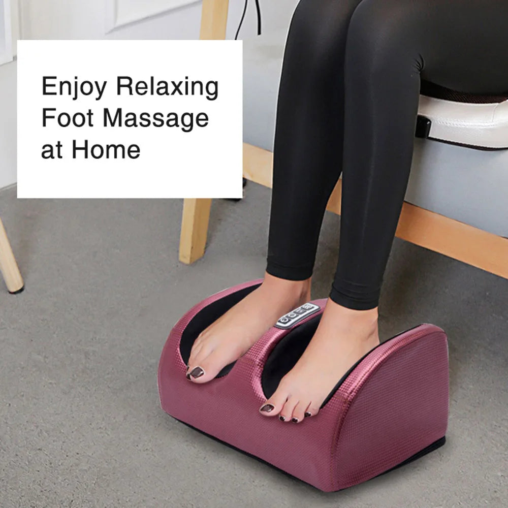 Electric Foot Massager with Shiatsu Heat - Portable Wellness Tool Relaxation Treatment Tidesmit