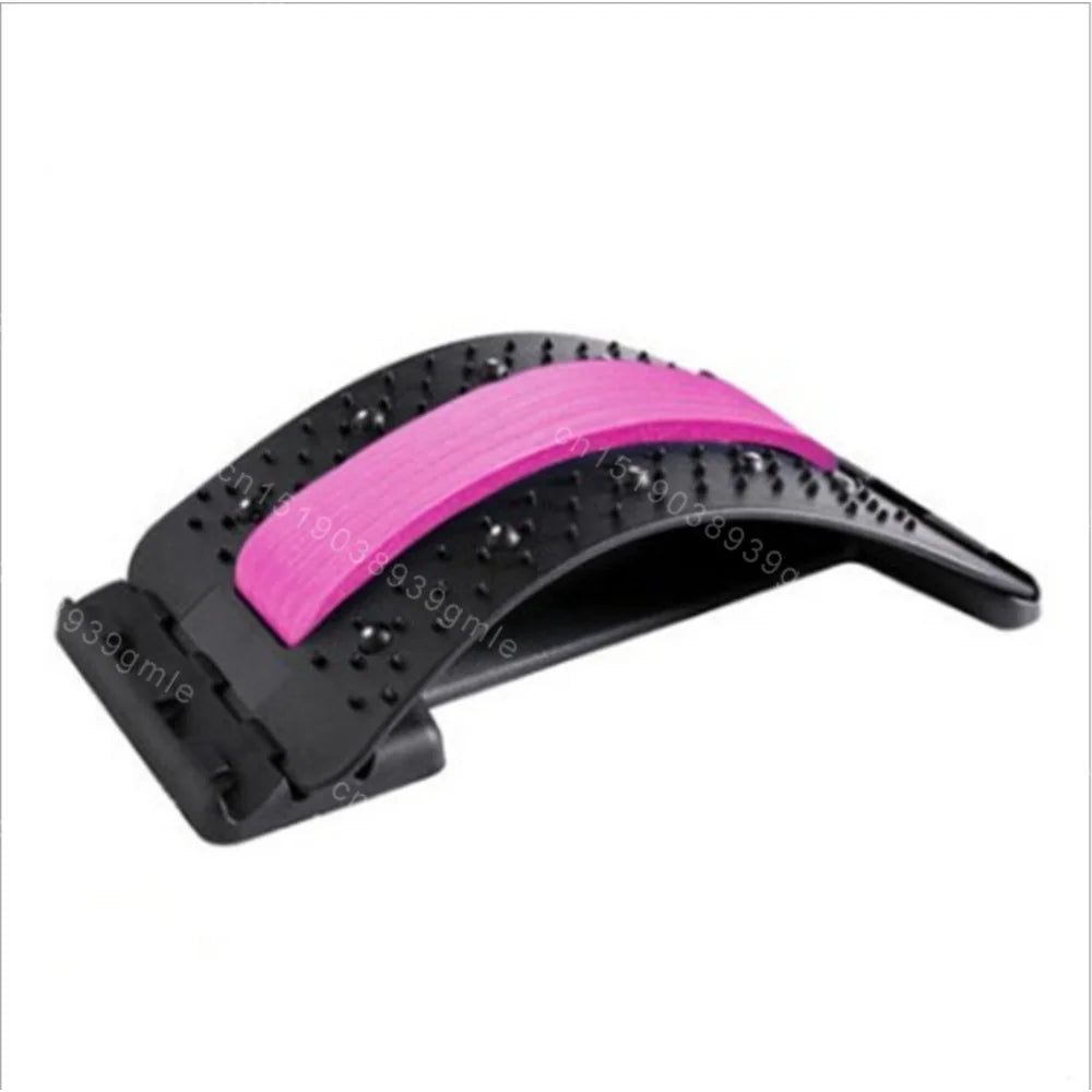 Adjustable Back Stretcher Lumbar Support Massager for Muscle Relief Massage Chairs Pink Tidesmit