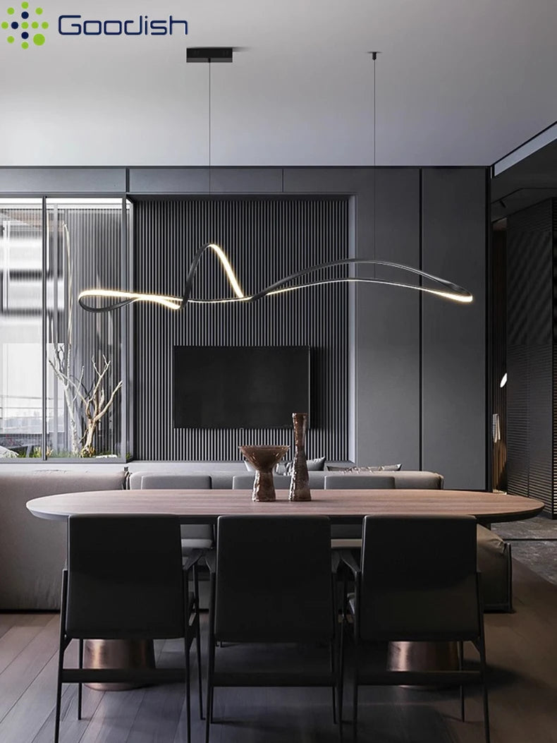 Modern 150cm LED Ring Light - Adjustable Dimmable Pendant for Creators Tidesmit