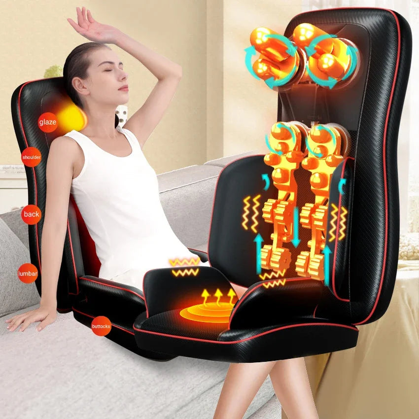 Tidesmit Electric Massage Chair for Neck and Back Pain Relief - 220V EU Massage Chairs Tidesmit