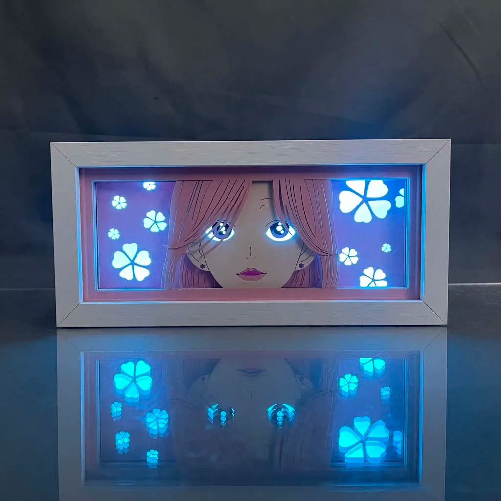 Anime LED Light Box – 3D Paper Cut Night Lamp with Remote Control Tidesmit