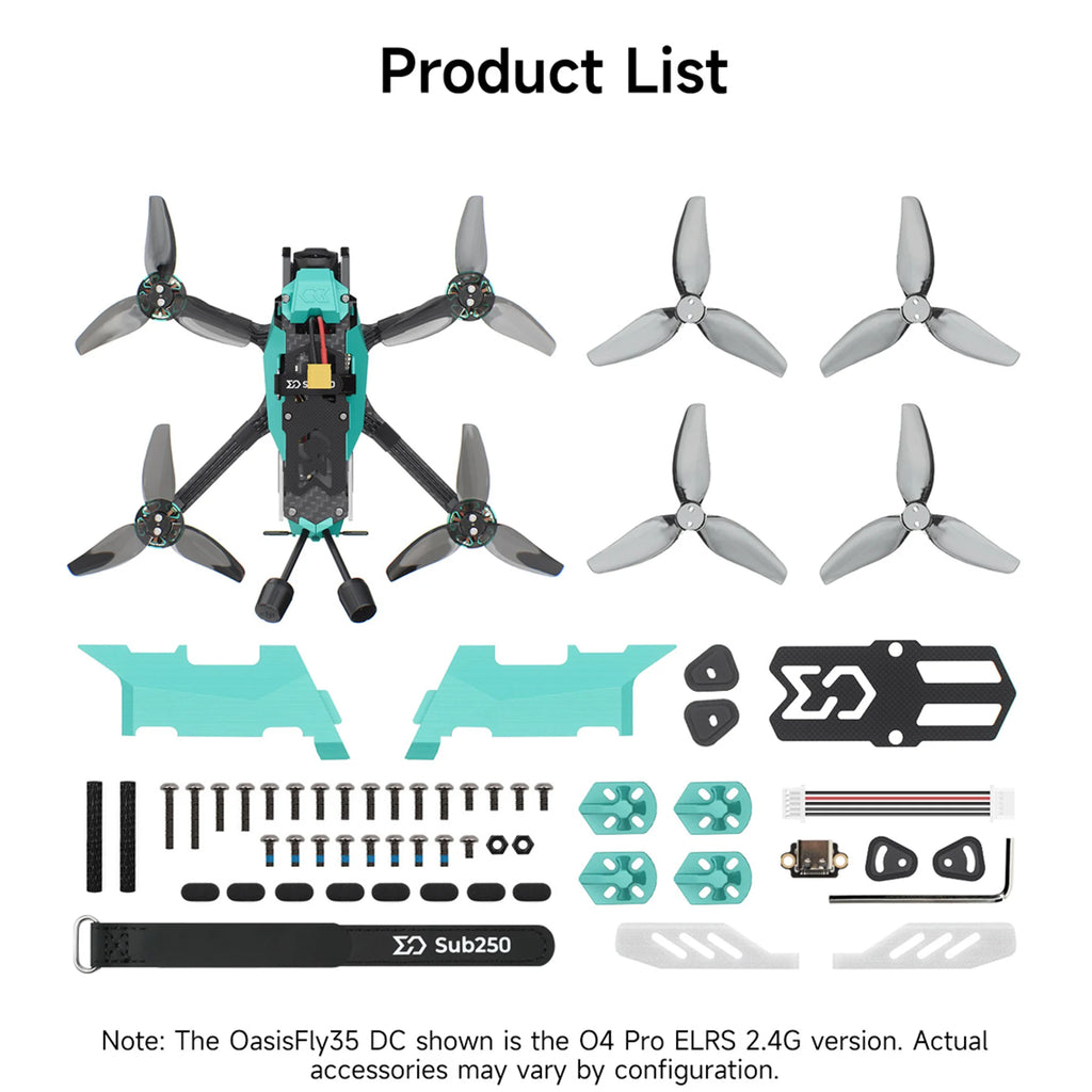 Tidesmit OasisFly 3.5 Inch CineWhoop FPV Drone | 4S HD O4 Pro Tidesmit