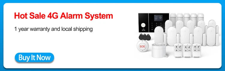 WiFi 4G Home Security Alarm System with Smart Tuya Motion Sensors Tidesmit