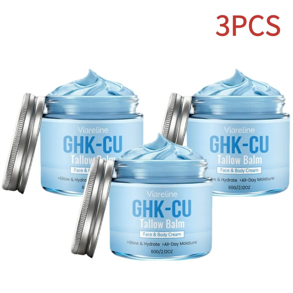 Copper Peptides GHK-Cu Beef Tallow Cream For Daily Care Not Greasy Deep Moisturizing Smoothing Skin Repair Skin Barrier Skincare