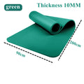 200/185×80/90cmYoga Mat Travel Fitness Exercise 10mm Thicknesses for Yoga Pilates Floor Workouts Thicken Widen Moisture-proof