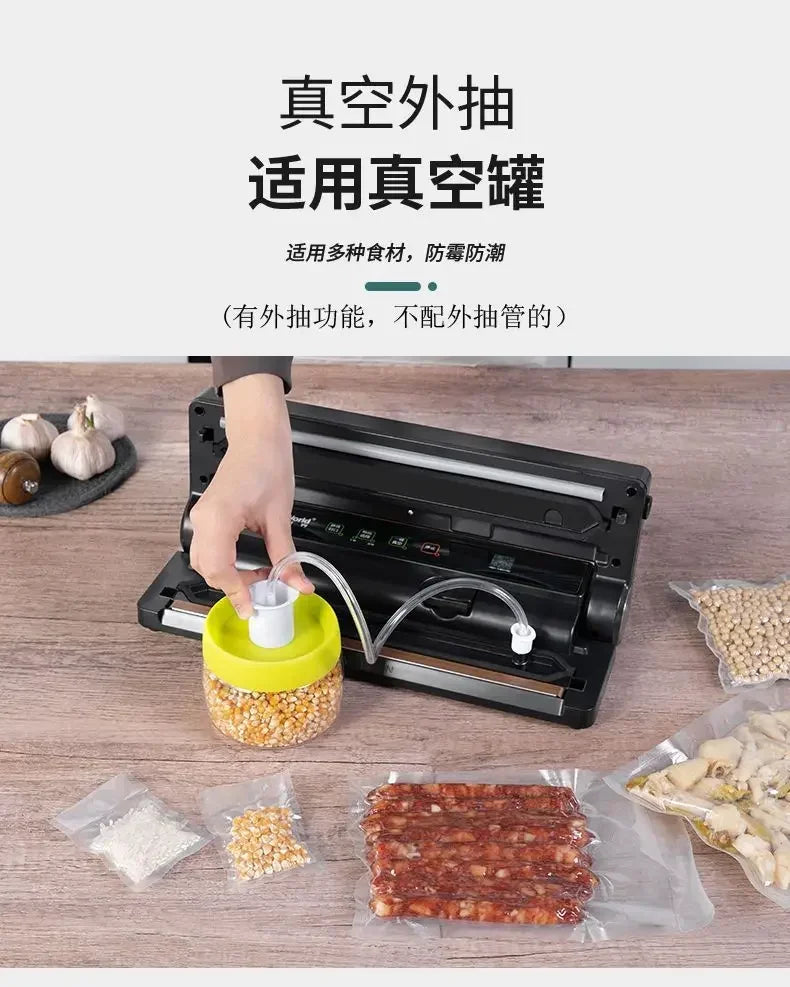 Automatic Vacuum Sealer: Commercial Food Packaging & Household Freshness Sealing Machine