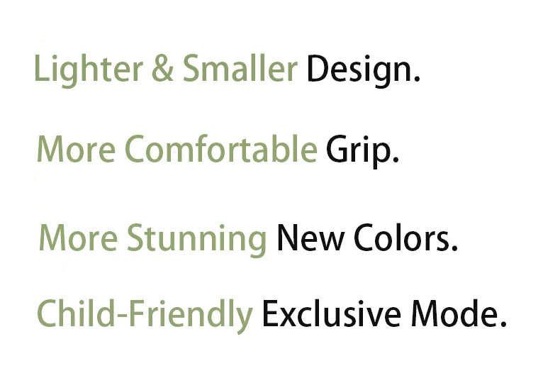 Laifen Mini high-speed hair dryer: 299g lightweight portable design, comfortable grip, new colors, and child-safe mode.