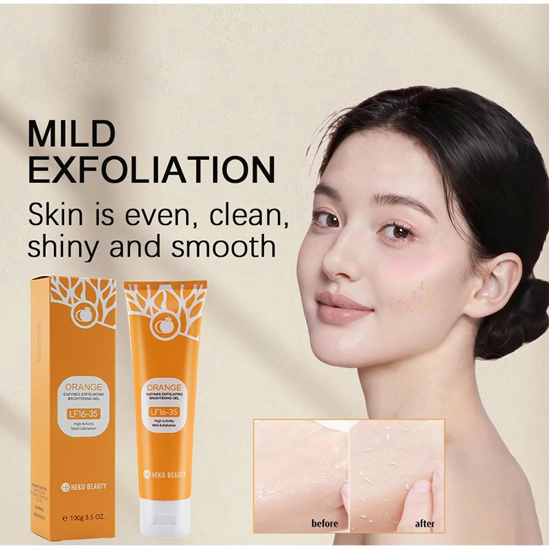 Orange Exfoliating Gel for Face - Brightening Skin Scrub (1-3 Pcs Set) Scrubs Treatments Tidesmit