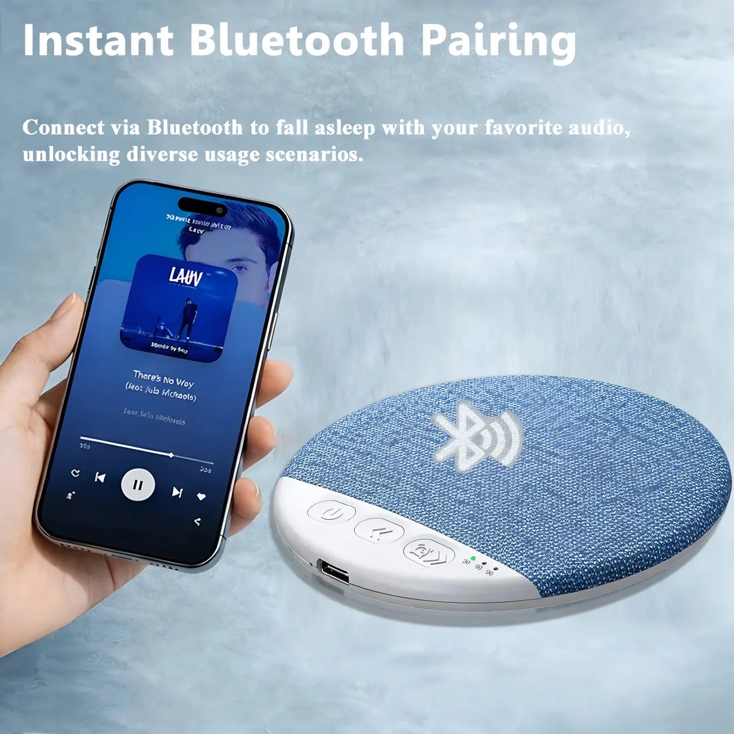 Bedroom Pillow Speaker For Sleeping Multi-functional Bluetooth Music Audio With White Noise Immersive Sleep Perfect GIft