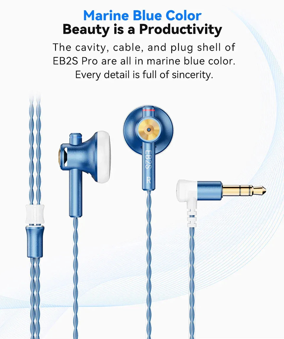 15.4mm LCP Diaphragm Wired Earphones by Tidesmit - High-Fidelity Audio Tidesmit