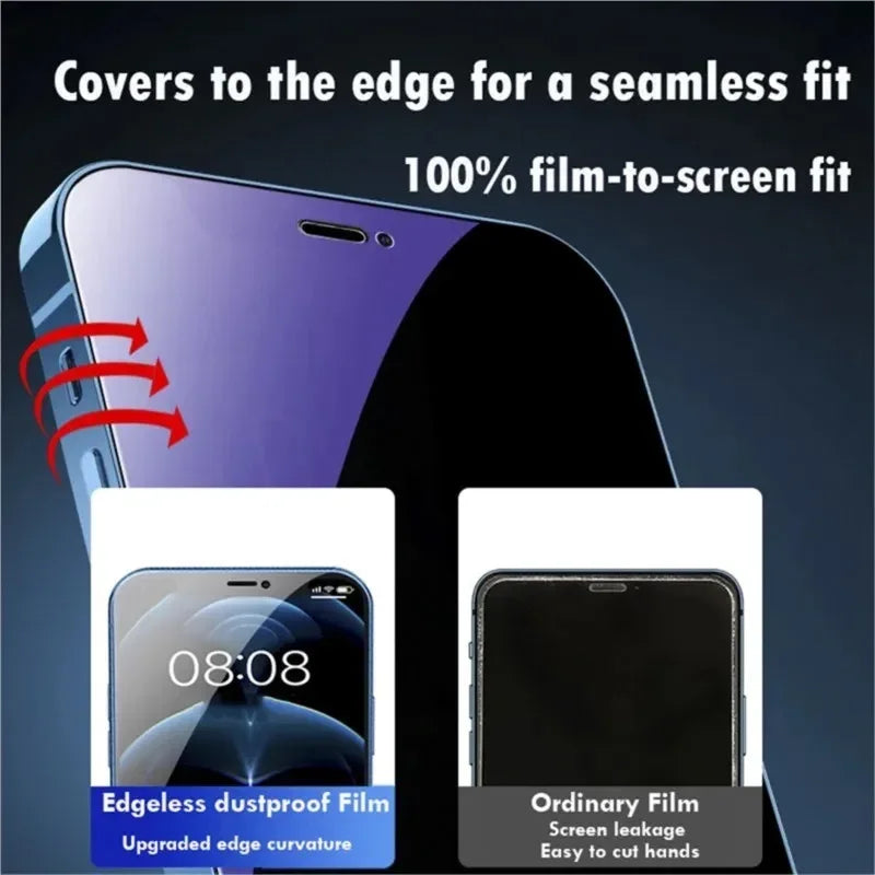 1-3 Pcs Anti Blue Light Privacy Tempered Glass for iPhone 15 Pro Max 14 Plus 13 12 Mini 11 Eye Protection Clear Screen Protector Tidesmit