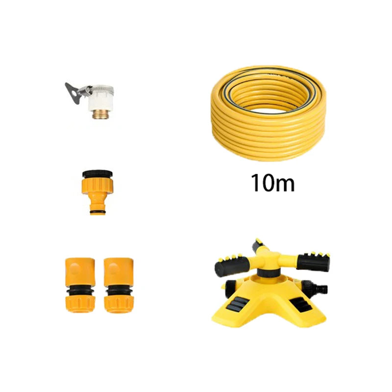 360 Degree Automatic Rotating Water pipe set Garden Lawn Sprinkler Yard Large Area Coverage Watering Irrigation Spraye 2027