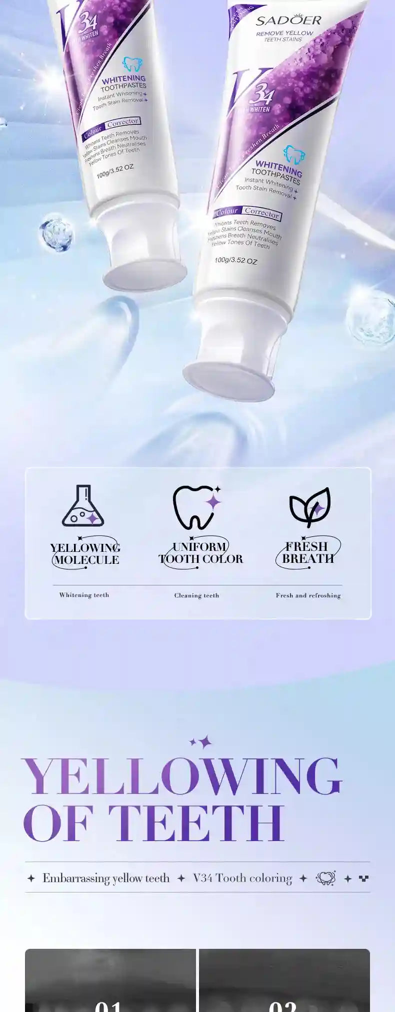 Tidesmit teeth whitening toothpaste for dental calculus removal and periodontitis prevention