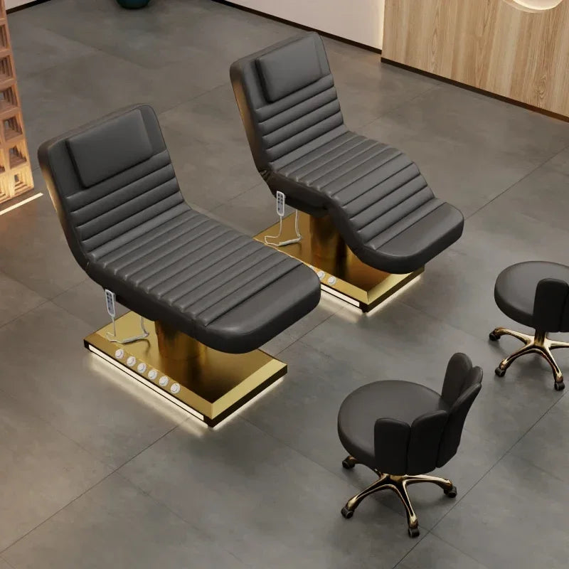 Professional Massage Bed for Eyelash Extensions, Ergonomic Spa Table Massage Chairs Tidesmit
