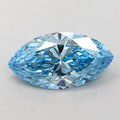 2.53 Carat Fancy Vivid Blue Marquise Lab Diamond IGI Certified VS1 EX Cut Excellent Polish Synthetic CVD Stone Elegant Jewelry