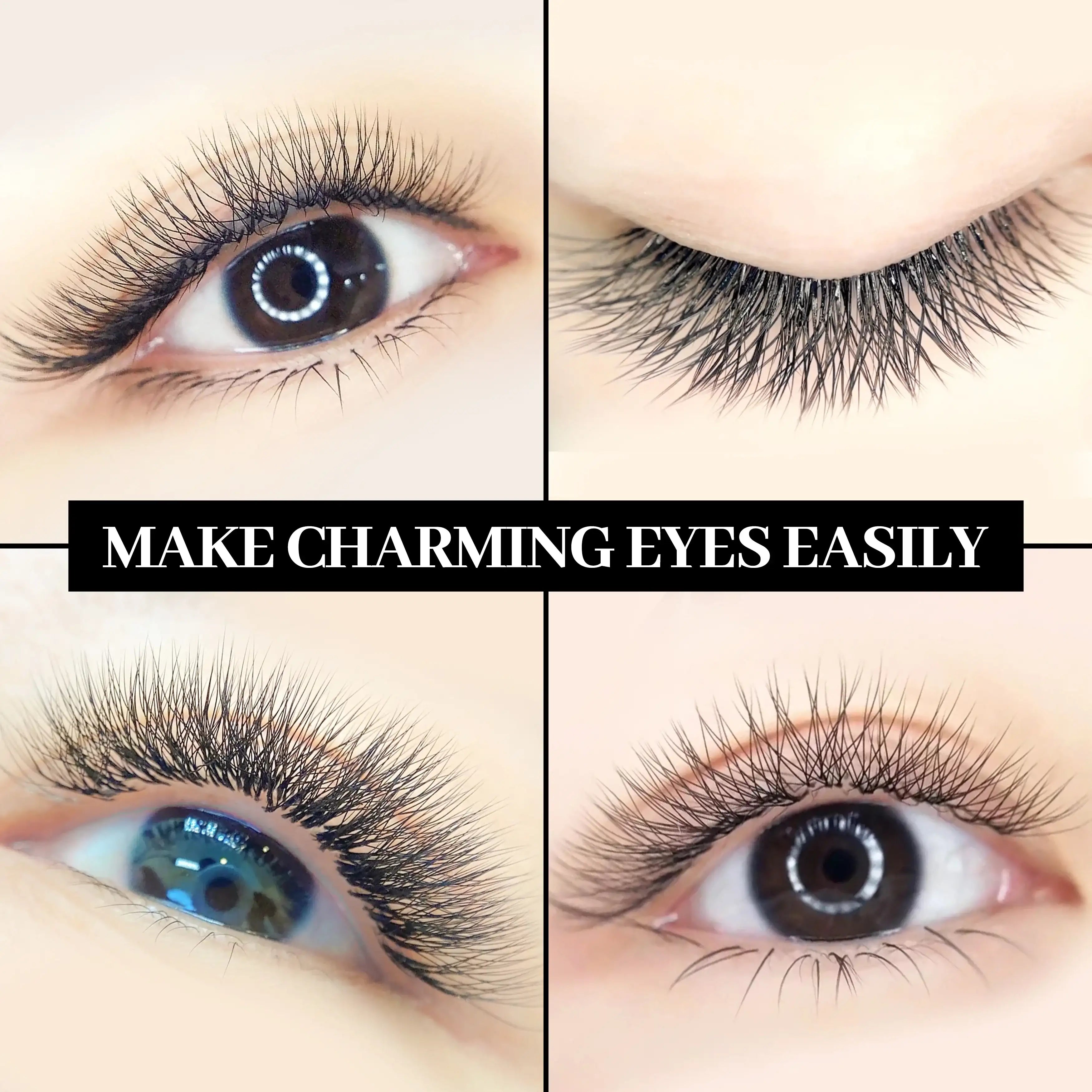 XIUSUZAKI W Shaped Bloom 2D 3D 4D 5D 6D 7D 8D Automatic Flowering Premade Fans Eyelashes Extensions Natural yy Individual Lashes False Eyelashes Tidesmit