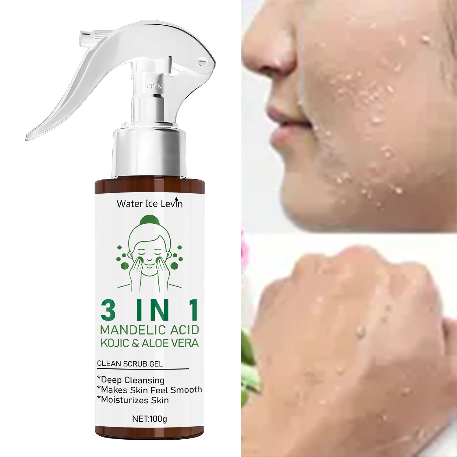 Mandelic Acid Kojic Acid Scrub Gel 100g | Deep Pore Cleansing Treatment Scrubs Treatments Tidesmit
