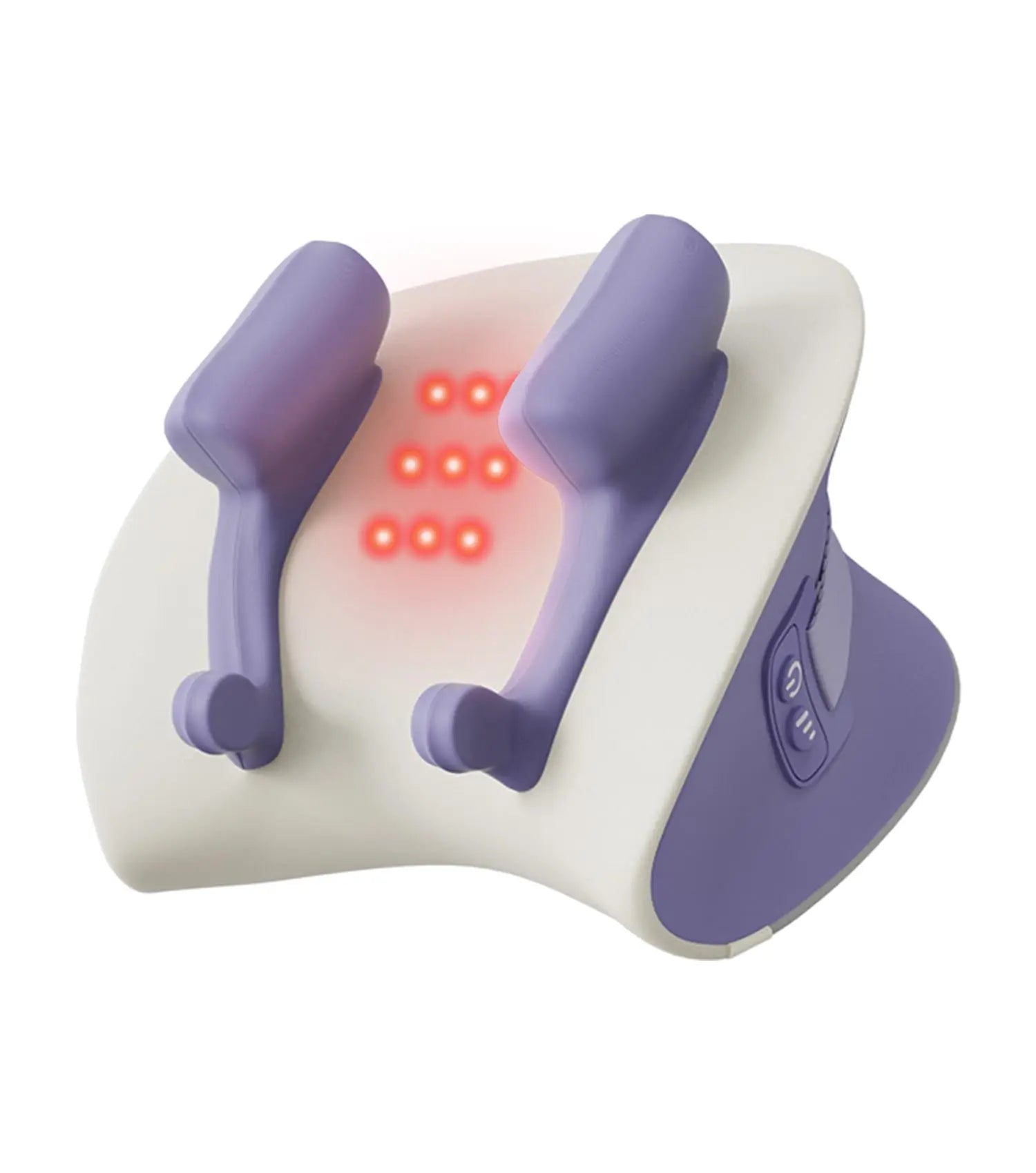 Electric Neck Massager with Heat Therapy - Purple Tidesmit Wellness Device Massage Cushion Tidesmit