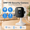 OKAM PRO APP Home Camera HD 5MP Mini WiFi Indoor Camera with Human Detection 5X ZOOM Baby Monitor 24/7 Video Record CCTV