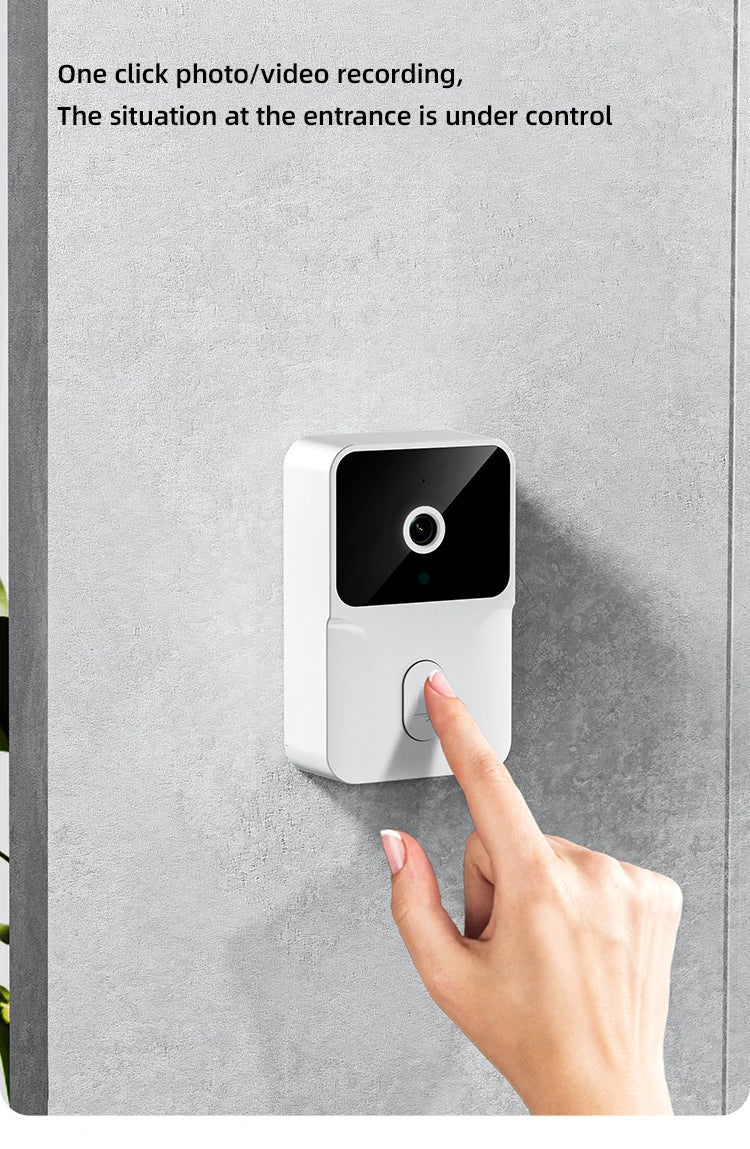 4.3 "visual electronic doorbell 100-degree wide-angle ultra-long standby infrared night vision intelligent cat eye monitoring