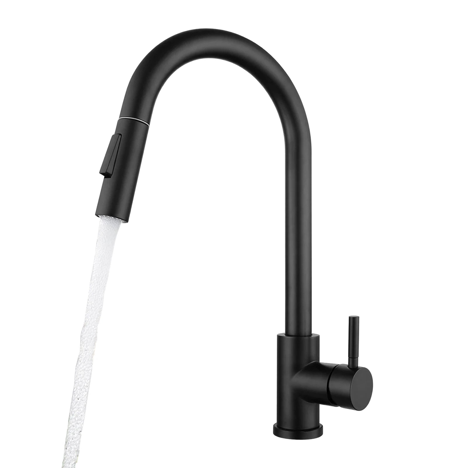 Residential Kitchen Sink Fixture, Pull-out Kitchen Tap, 360° Rotatable Cold Hot Tap with Dual Water Modes, Tap for Vegetable Washing & Cookware Cleaning