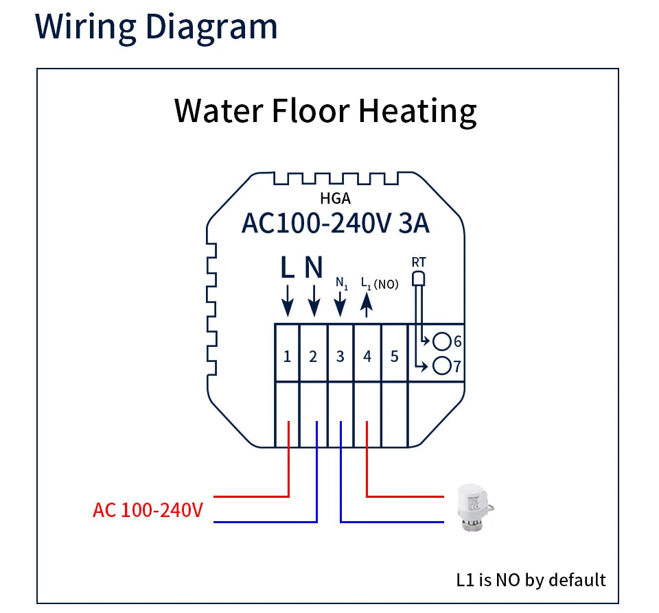 Tuya WiFi Smart Thermostat LCD Display Touch Screen for Gas Boiler Temperature/Electric Floor Heating Water Remote Controller