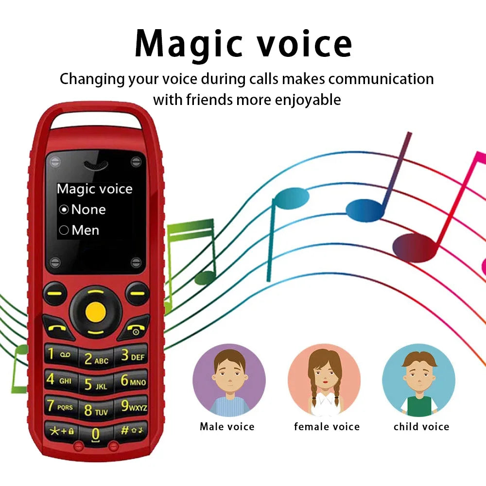 UNIWA Super Mini 0.66 Inch 2G Mobile Phone B25 Wireless Bluetooth Earphone hand free Headset Unlocked Cellphone Dual SIM Card
