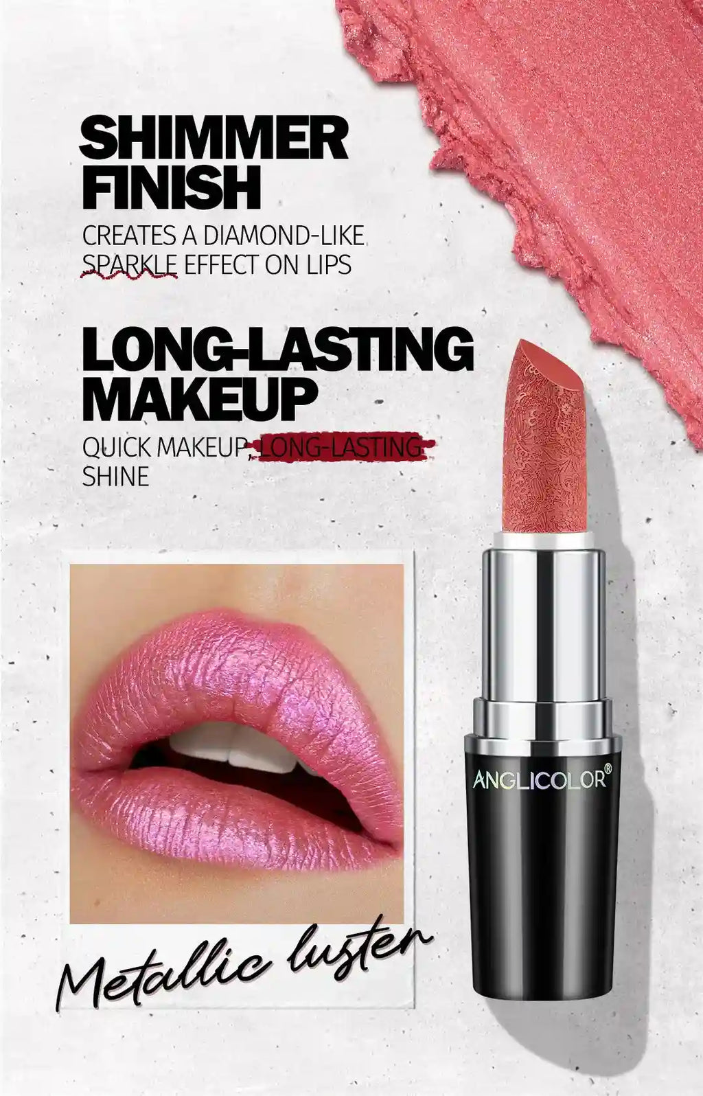 Moisturizing Lipstick Shade 15 - Pearlescent Finish Hydrating Lip Care Lip Care Tidesmit