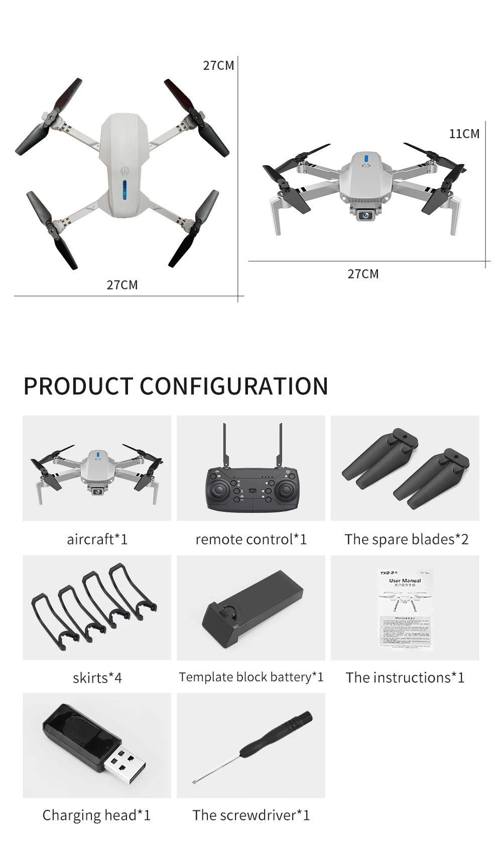 4K Camera Drone Foldable Quadcopter - Wide Angle Lens & Stable Flight Tidesmit