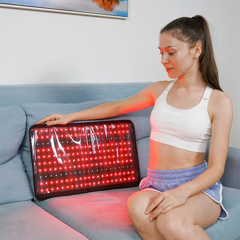 Infrared LED Red Light Therapy Belt for Body 850nm+660nm Light Wave Recovery Muscle Pain Wound Repair Relief Shoulder Wrap