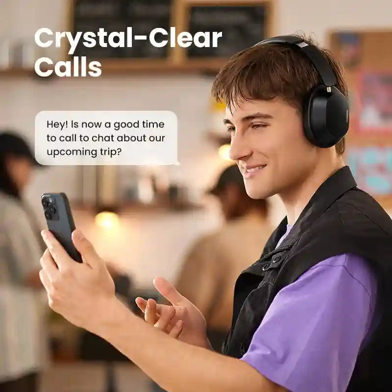 Wireless Headphones with Active Noise Cancellation & 75H Playtime Tidesmit