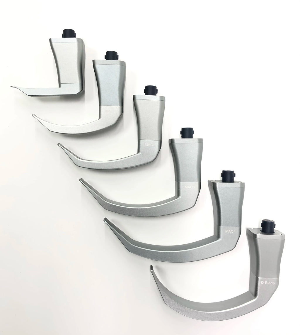 Accessories for Video Laryngoscope Stainless Steel Blades, Laryngeal Mask Airway, guide wire, and Screen