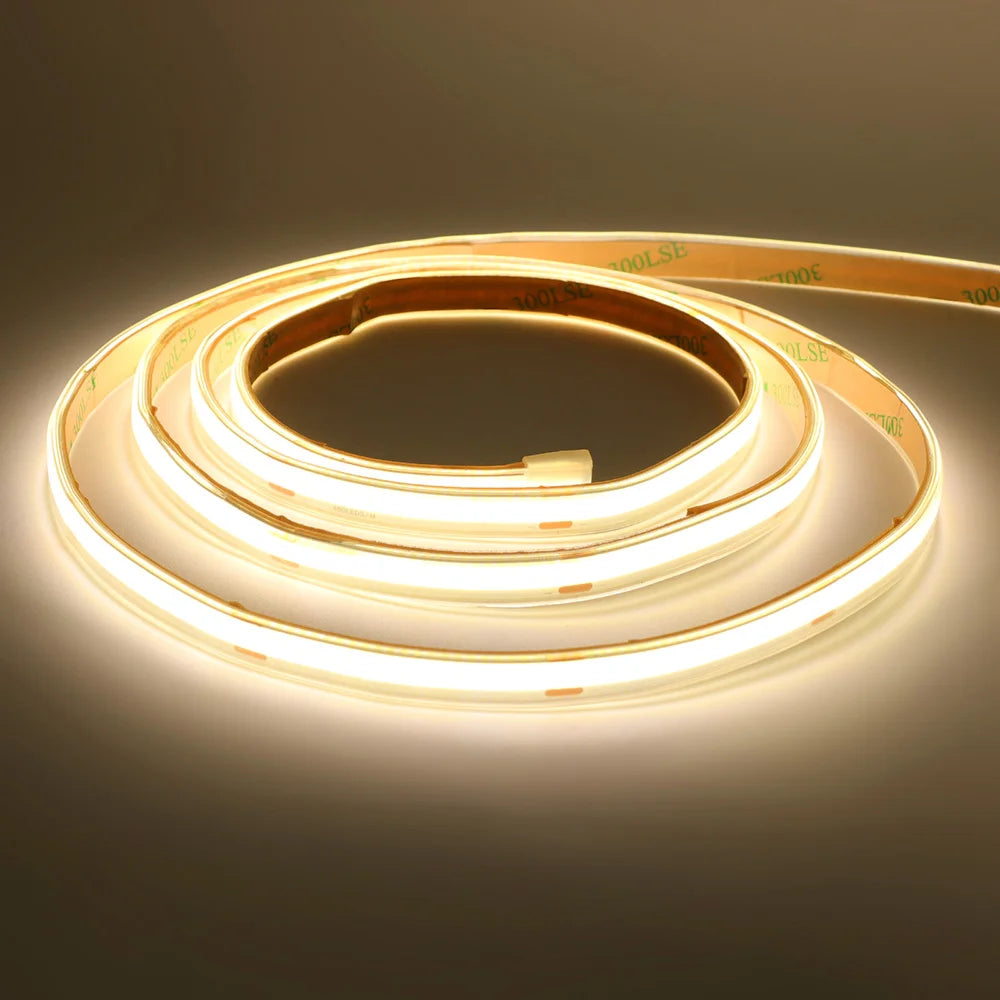 IP67 Waterproof COB LED Strip Light 12V 24V 3000K 4000K 6000K Flexible Led Tape 5m 10m 20m 0.5m 1m 2m 480LEDs/m Linear Lighting