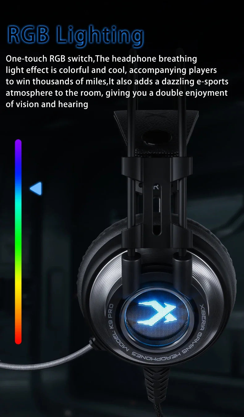 7.1 Surround Sound Gaming Headset with Noise Cancelling Mic - Tidesmit Tidesmit