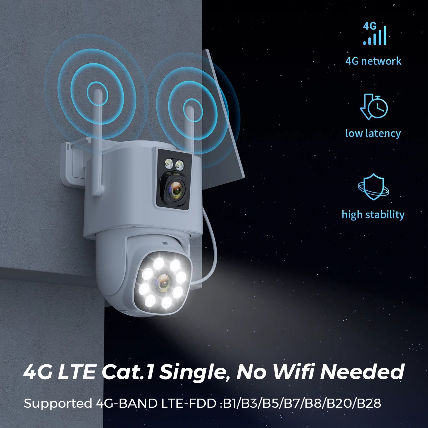 4G Solar Camera  Outdoors Wifi PTZ IP Camera 8MP 4K HD CCTV Camera AOV 24 Hour Recording Human Ai Auto Detect Tracking ICSee APP