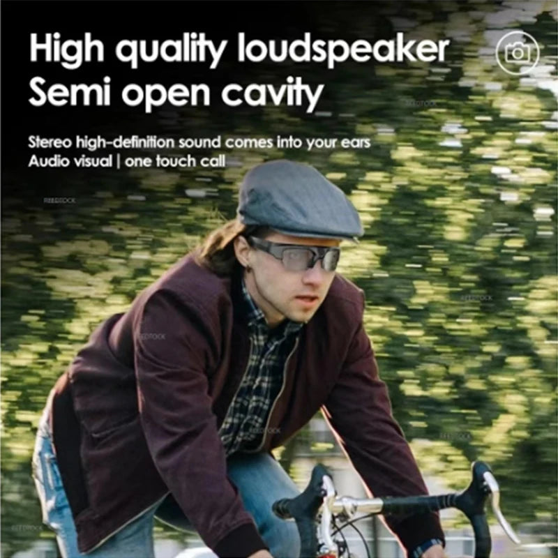 Smart Audio Sunglasses with Camera: Wireless Bluetooth VR Glasses Tidesmit