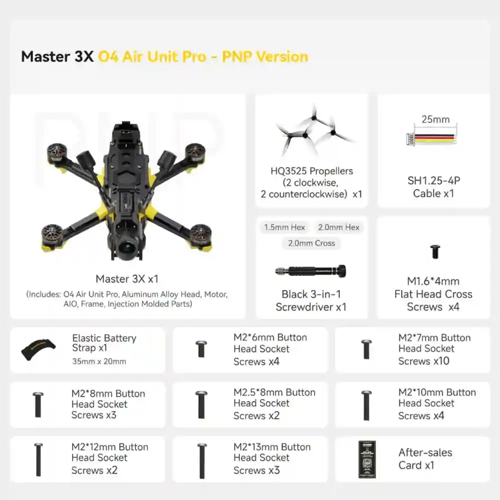 SpeedyBee Master 3X FPV Drone O4 Pro Digital Freestyle Quad O4 Pro PNP Tidesmit