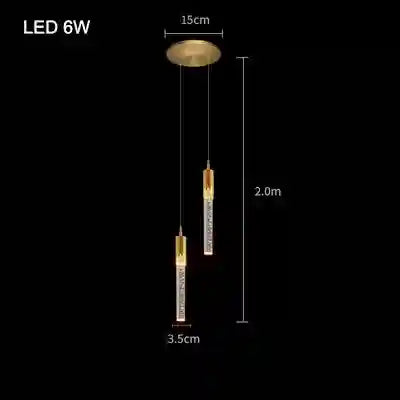 Bubble Crystal Pendant Ring Light for Modern Dining Rooms | Tidesmit C style-2head Tidesmit