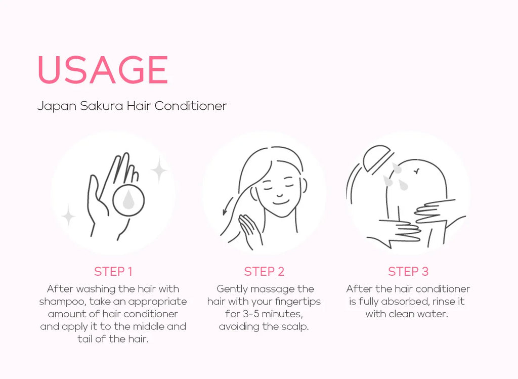 LAIKOU Sakura Shampoo And Hair Conditioner Cherry Blossom Nourishing Repair Dry Hair Smooth Anti Frizz Moisturizing Hair Care