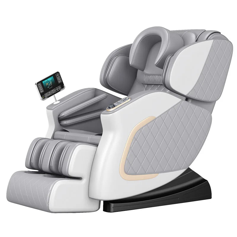 Tidesmit Full Body Zero Gravity Electric Massage Chair with Heat Therapy Massage Chairs White-grey Tidesmit