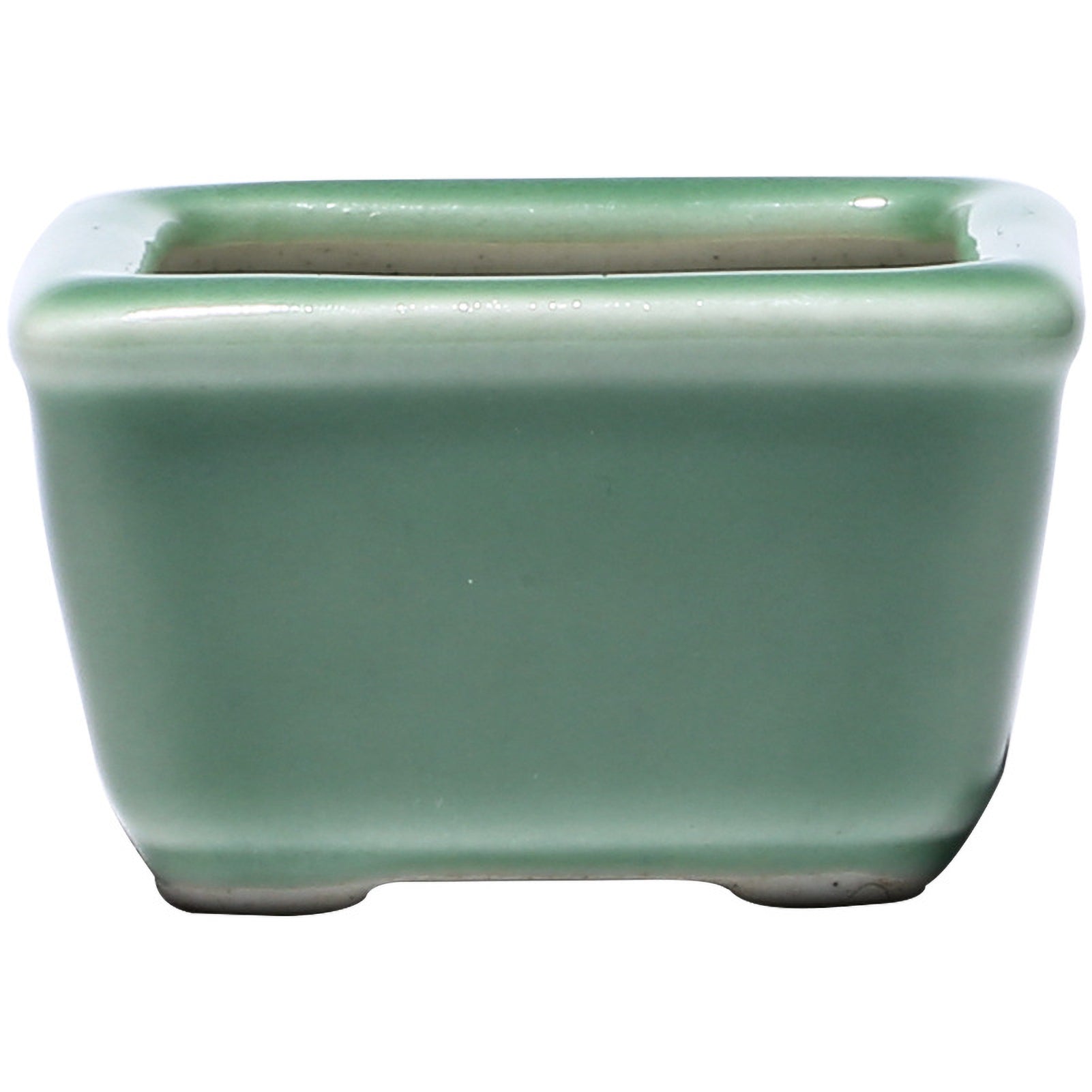 Glazed Pottery Flower Pot Bowl with Hole Mini Ceramic Planter Succulent Pot Eastern Style Ornament for Indoor Outdoor xqmg