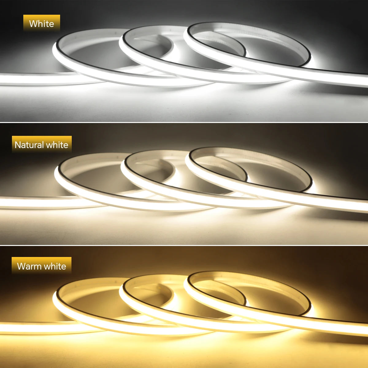 Super Bright 220V COB LED Strip with Switch FOB Tape Ribbon EU Plug 2M 5M 30M 25M 20M 15M 10M LED Lights For Kitchen Room Decor