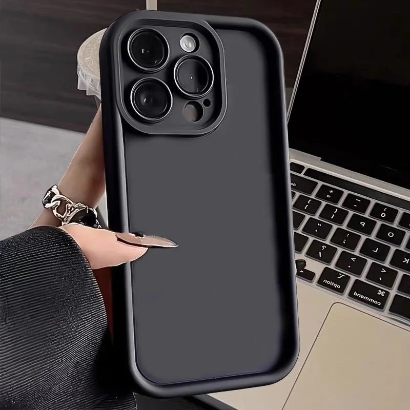 iPhone 17 Shock-Absorbing Soft TPU Silicone Case | Slim Fit Protection black Tidesmit