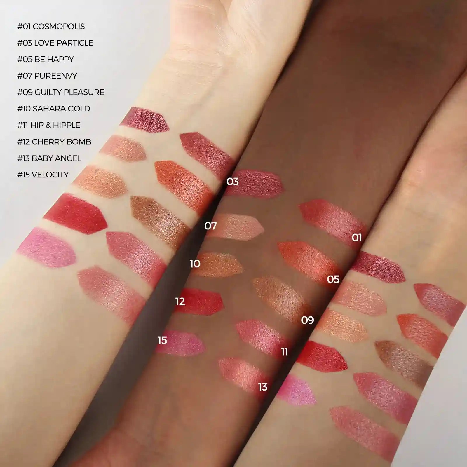 Moisturizing Lipstick Shade 15 - Pearlescent Finish Hydrating Lip Care Lip Care Tidesmit