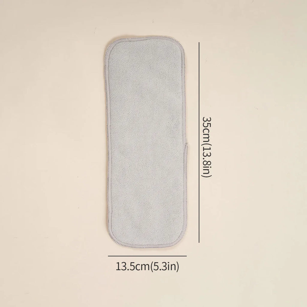 HappyFlute New Nappy Insert 3Layers Grey Microfiber Diaper Inserts 35x13.5cm Use Together With Pocket Cloth Diaper
