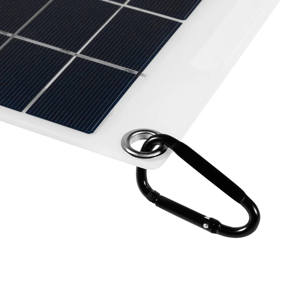 100W Solar Charger with Dual USB Ports, Waterproof & Portable Solar Panel for Outdoor Camping, Hiking, Emergency Devices
