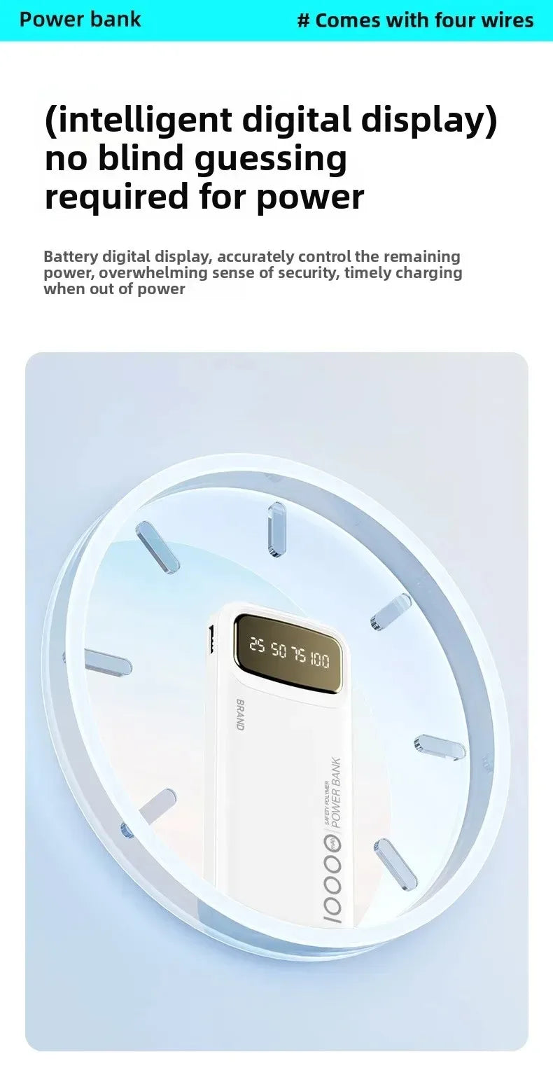 Portable Charger 10000mAh with Integrated USB-C Cable | Tidesmit Tidesmit