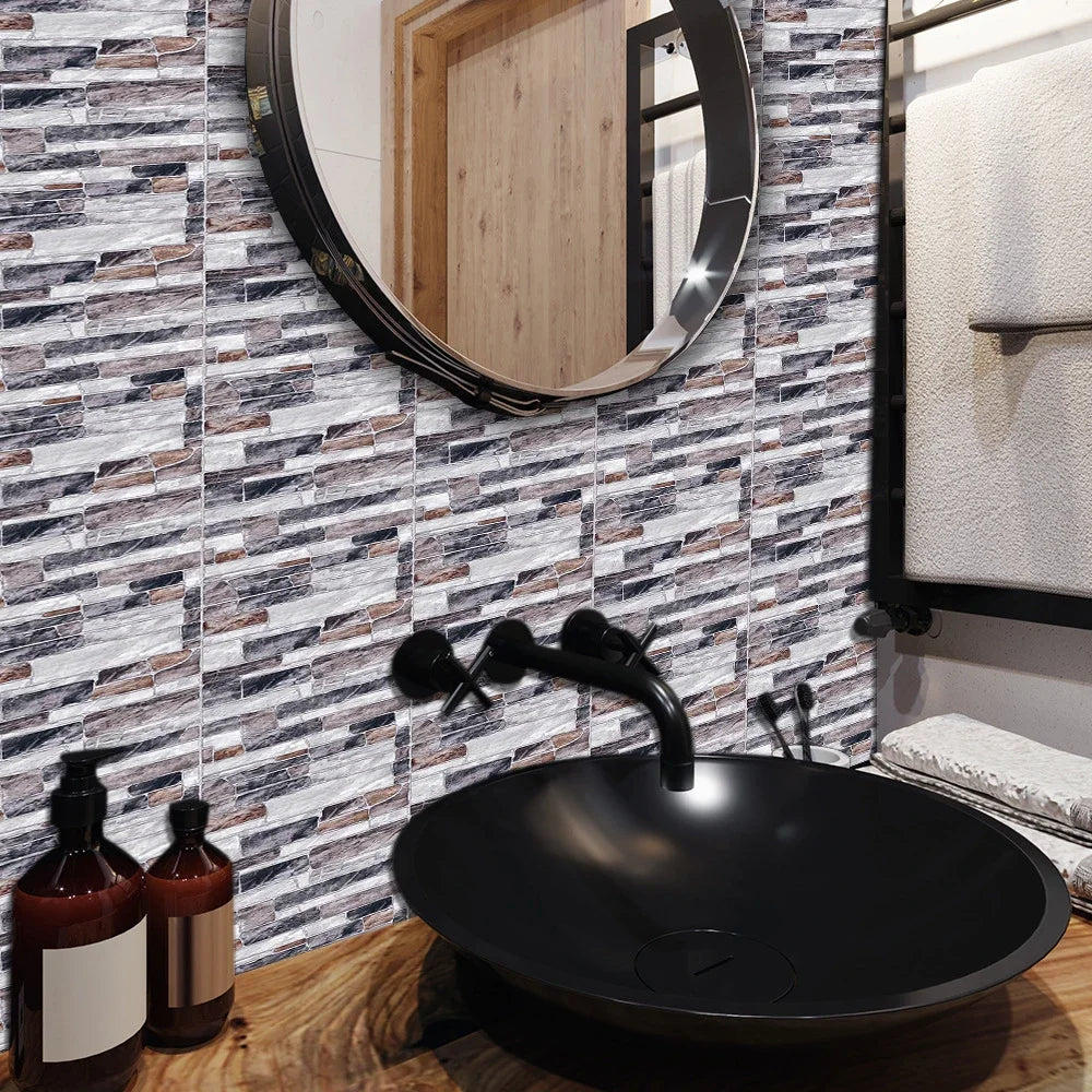 29 Styles Thickened Frosted Tiles Floor Sticker Kitchen Bathroom Home Renovation Wallpaper Waterproof Non-slip Art Wall Decals