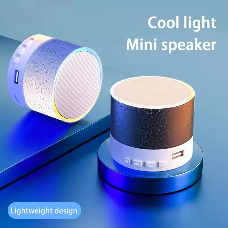Lenovo A10 Mini Portable Speaker Bluetooth Wireless Audio Dazzling Crack LED Light Subwoofer Support TF Card USB For PC/Mobile