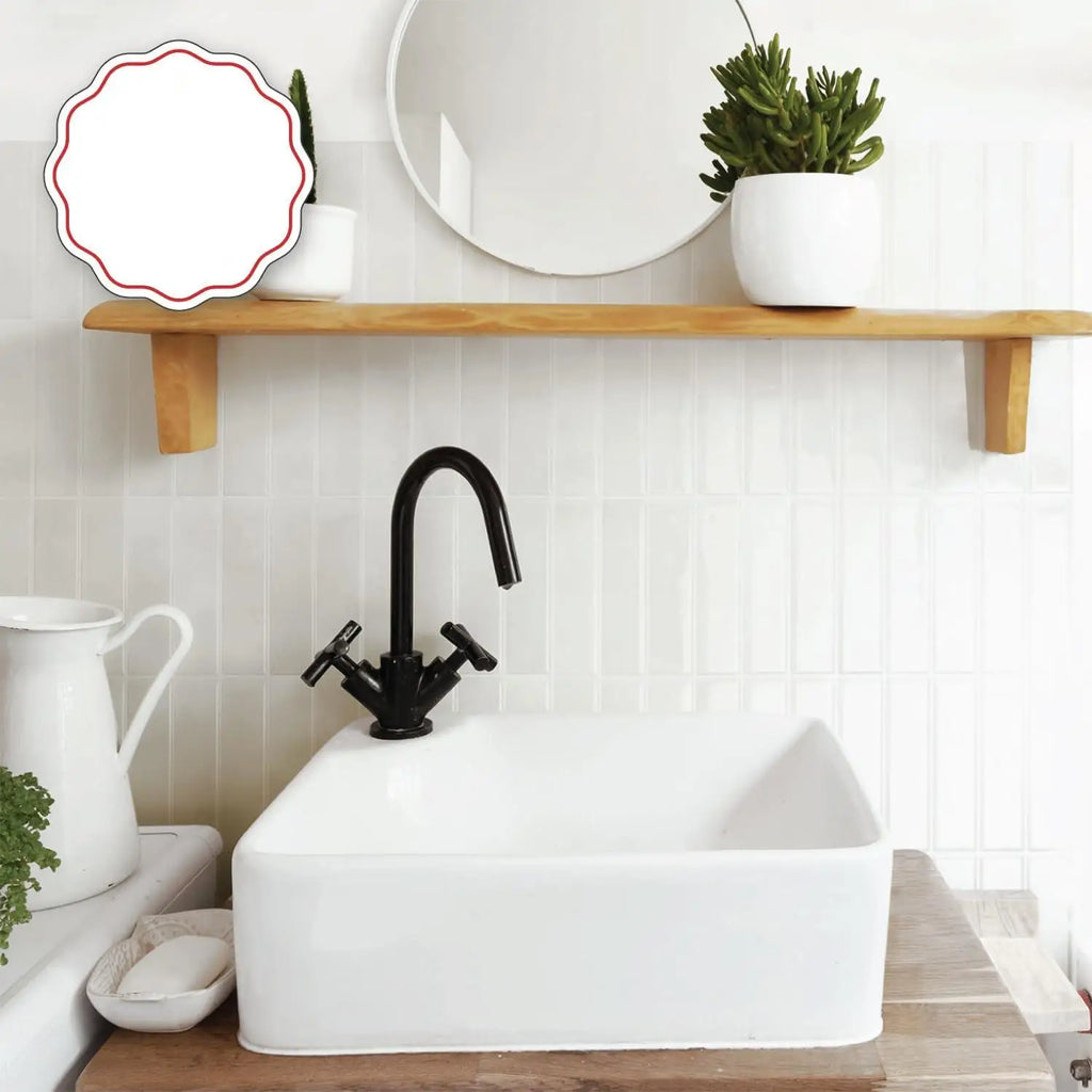 5-20 Pieces NewTile Sticker Self-adhesive Green Tile Backsplash Bathroom Wall Tile Sticker, Water and Mold Resistant, 22.9x29cm
